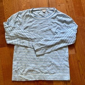 Blue and White Striped Sweater